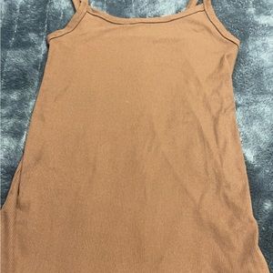 medium brown tank top